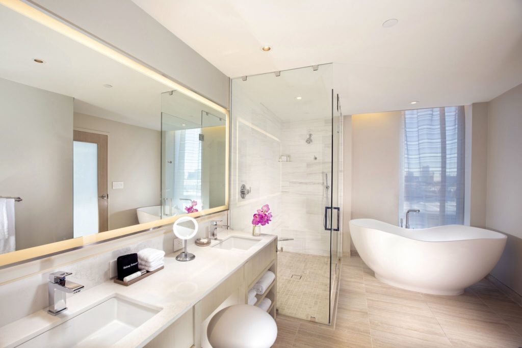 Stunning Hotel Bathrooms Hall Arts Hotel Dallas Curio Collection By Hilton